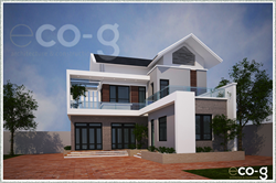 Thiết kế biệt thự hiện đại 2 tầng